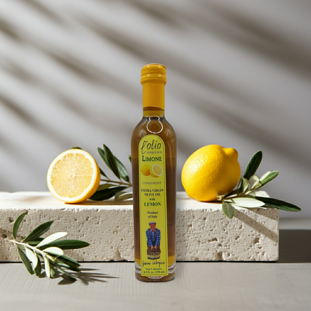 Extra natives Olivenöl mit Zitronen-Aroma