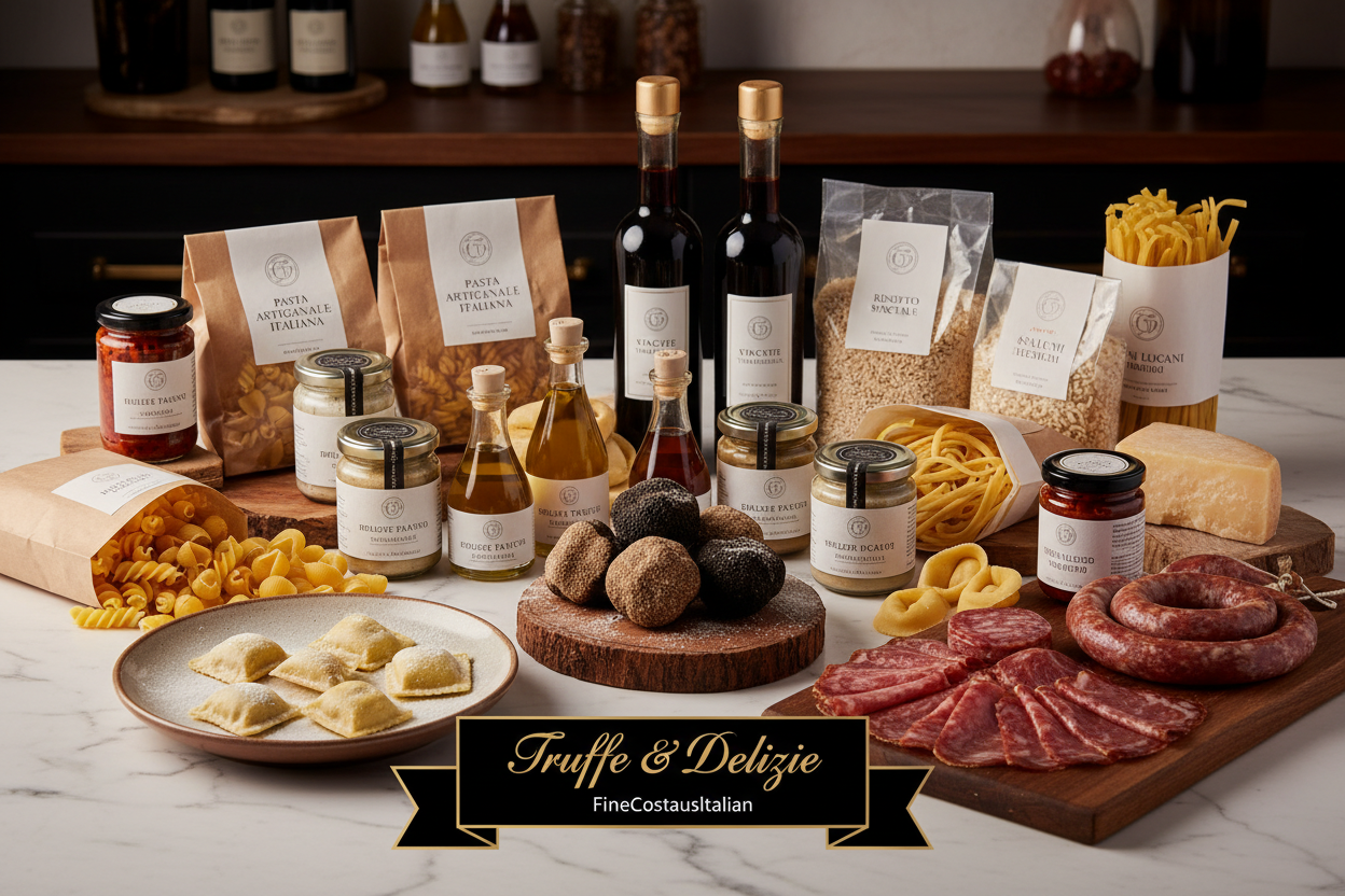 Italienische Feinkost & Delikatessen. Cantuccini, Pasta, Olivenöl & mehr