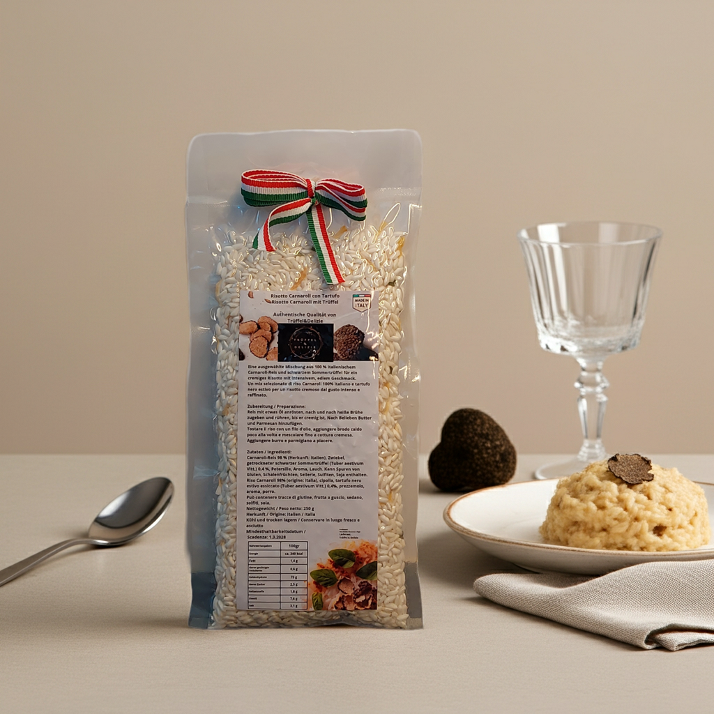 Cremiges Trüffelrisotto:Authentischer italienischer Genuss