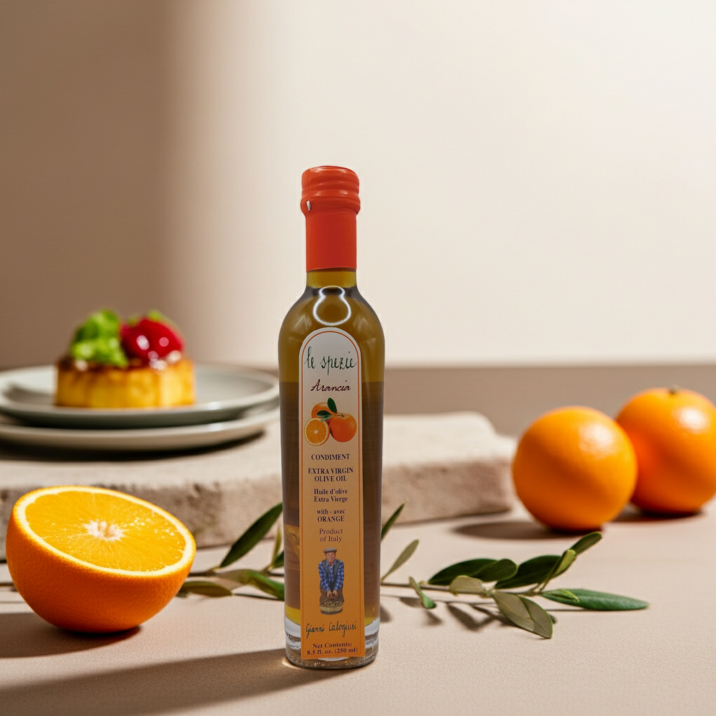 Extra natives Olivenöl mit Orangen-Aroma